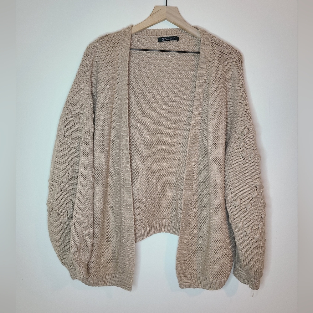 Simplee Cardigan brown knit, small